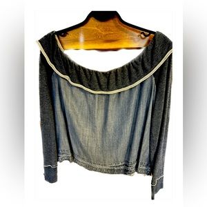Cloth & Stone Denim Anthropology Top
